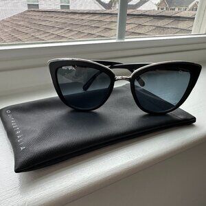 Quay Black Cat Eye Sunglasses